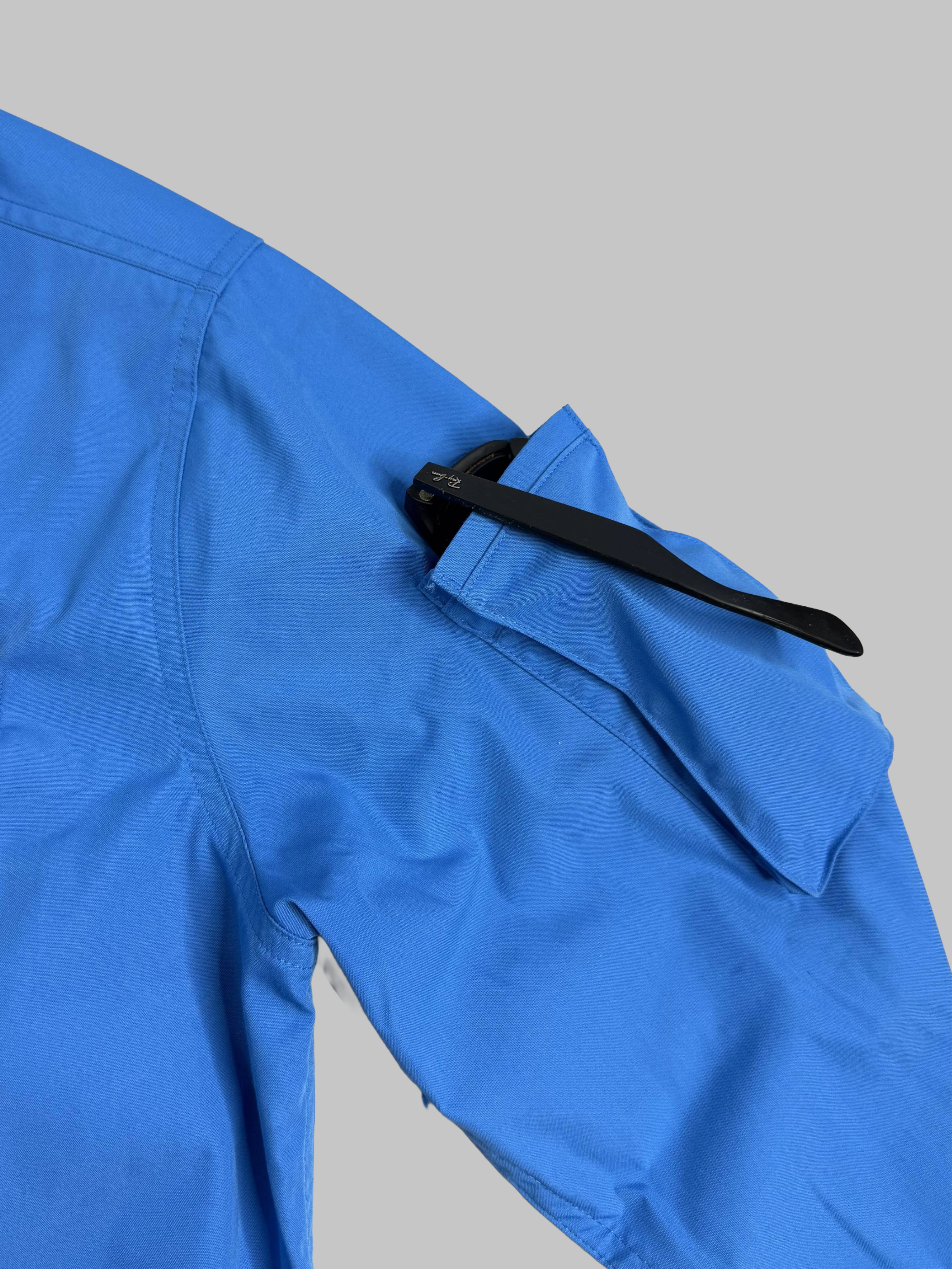 Outdoors Original Unisex Long Sleeve Sun Shirt, Phone + Glasses Pocket (Blue)