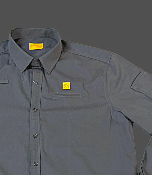 Outdoors Original Unisex Long Sleeve Sun Shirt, Phone + Glasses Pocket (Black)