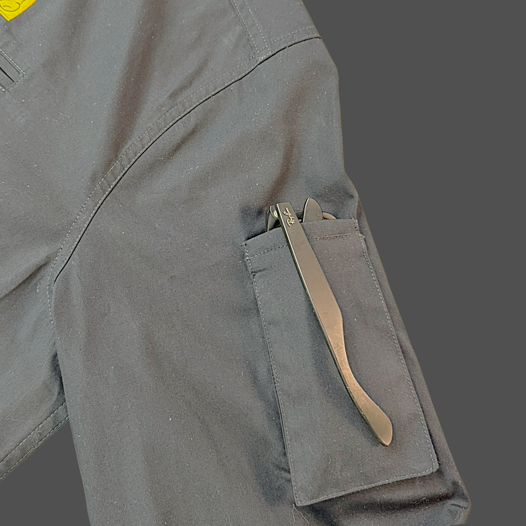 Outdoors Original Unisex Long Sleeve Sun Shirt, Phone + Glasses Pocket (Grey)
